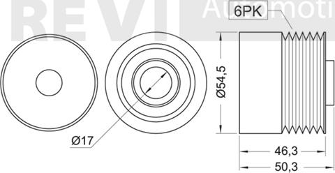 Trevi Automotive AP1039 - Poulie, alternateur cwaw.fr