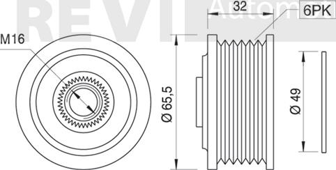 Trevi Automotive AP1020 - Poulie, alternateur cwaw.fr