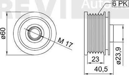 Trevi Automotive AP1199 - Poulie, alternateur cwaw.fr