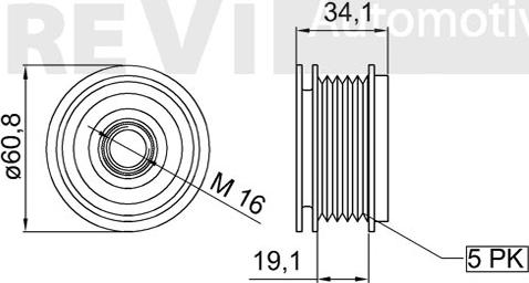 Trevi Automotive AP1153 - Poulie, alternateur cwaw.fr