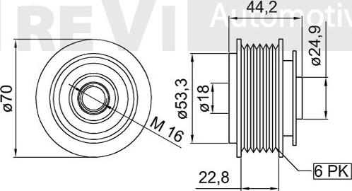 Trevi Automotive AP1104 - Poulie, alternateur cwaw.fr