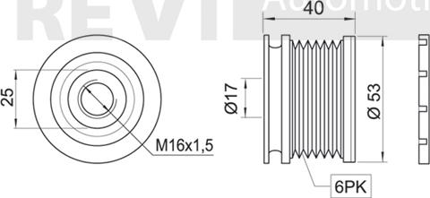 Trevi Automotive AP1100 - Poulie, alternateur cwaw.fr