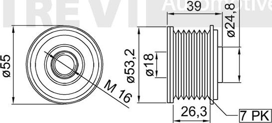 Trevi Automotive AP1116 - Poulie, alternateur cwaw.fr