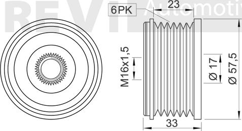 Trevi Automotive AP1186 - Poulie, alternateur cwaw.fr