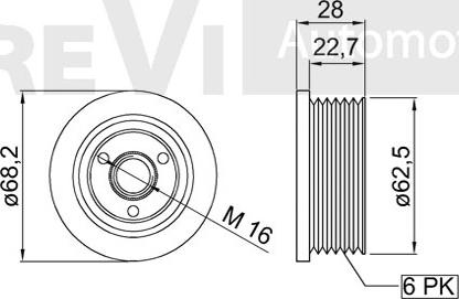 Trevi Automotive AP1173 - Poulie, alternateur cwaw.fr