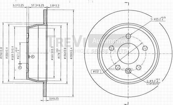 Trevi Automotive BD1027 - Disque de frein cwaw.fr