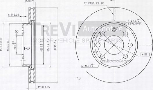 Trevi Automotive BD1145 - Disque de frein cwaw.fr