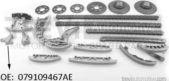 Trevi Automotive KC1092 - Kit de distribution par chaîne cwaw.fr