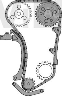 Trevi Automotive KC1045 - Kit de distribution par chaîne cwaw.fr