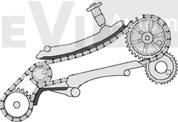 Trevi Automotive KC1004 - Kit de distribution par chaîne cwaw.fr