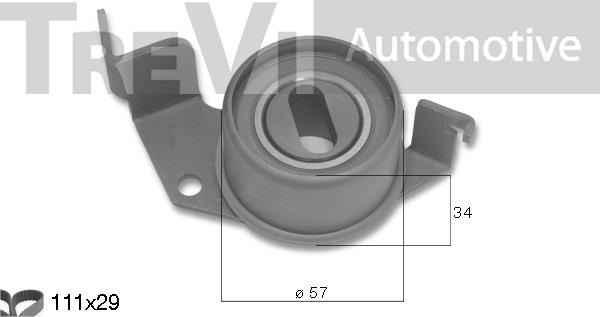 Trevi Automotive KD1498 - Kit de distribution cwaw.fr