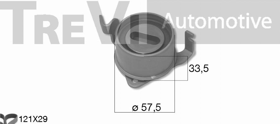 Trevi Automotive KD1493 - Kit de distribution cwaw.fr