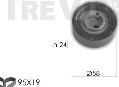 Trevi Automotive KD1440 - Kit de distribution cwaw.fr