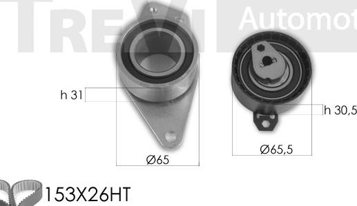 Trevi Automotive KD1461 - Kit de distribution cwaw.fr