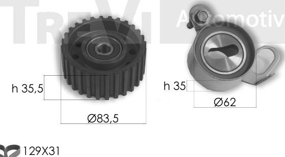 Trevi Automotive KD1409 - Kit de distribution cwaw.fr