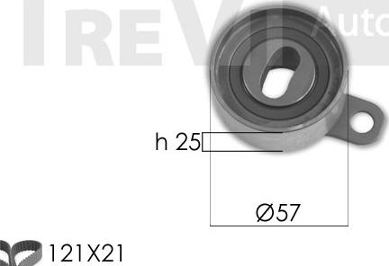 Trevi Automotive KD1404 - Kit de distribution cwaw.fr