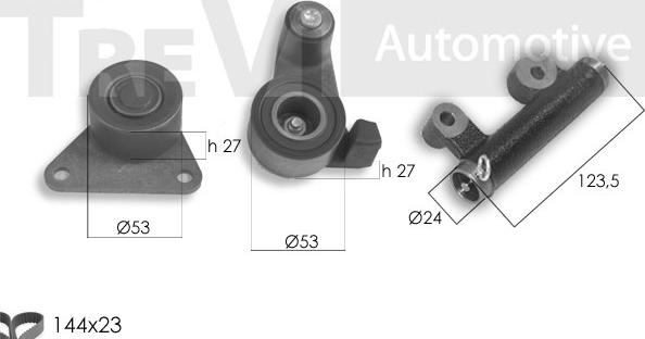 Trevi Automotive KD1415 - Kit de distribution cwaw.fr