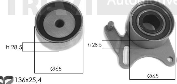 Trevi Automotive KD1433 - Kit de distribution cwaw.fr