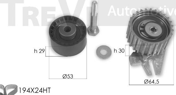 Trevi Automotive KD1426 - Kit de distribution cwaw.fr