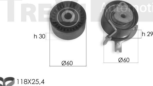 Trevi Automotive KD1422 - Kit de distribution cwaw.fr