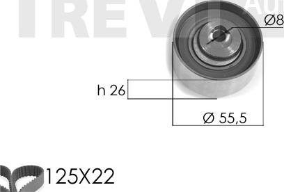 Trevi Automotive KD1090 - Kit de distribution cwaw.fr