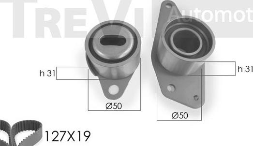 Trevi Automotive KD1055 - Kit de distribution cwaw.fr