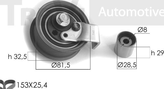 Trevi Automotive KD1057 - Kit de distribution cwaw.fr