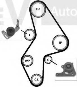 Trevi Automotive KD1004 - Kit de distribution cwaw.fr