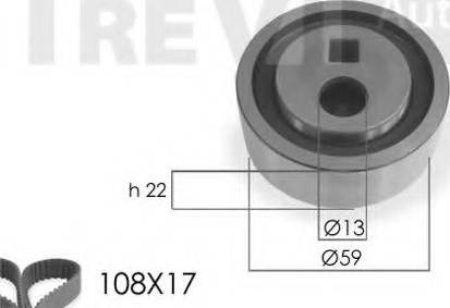 Trevi Automotive KD1006 - Kit de distribution cwaw.fr