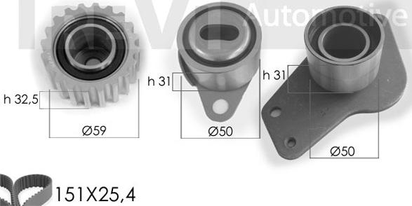 Trevi Automotive KD1018 - Kit de distribution cwaw.fr