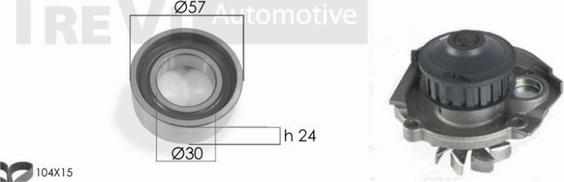 Trevi Automotive KD1089HP - Pompe à eau + kit de courroie de distribution cwaw.fr