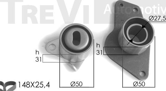 Trevi Automotive KD1080 - Kit de distribution cwaw.fr