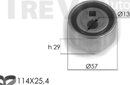 Trevi Automotive KD1087 - Kit de distribution cwaw.fr