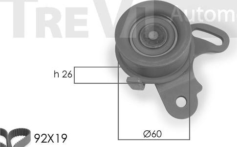 Trevi Automotive KD1032 - Kit de distribution cwaw.fr