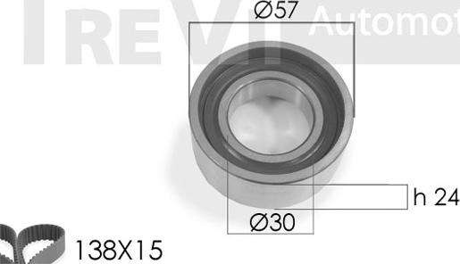 Trevi Automotive KD1026 - Kit de distribution cwaw.fr