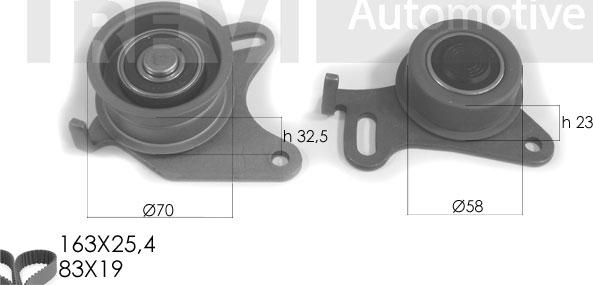 Trevi Automotive KD1190 - Kit de distribution cwaw.fr