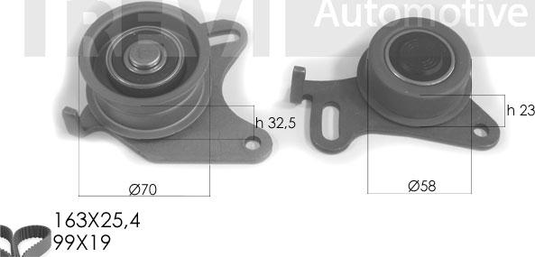 Trevi Automotive KD1191 - Kit de distribution cwaw.fr