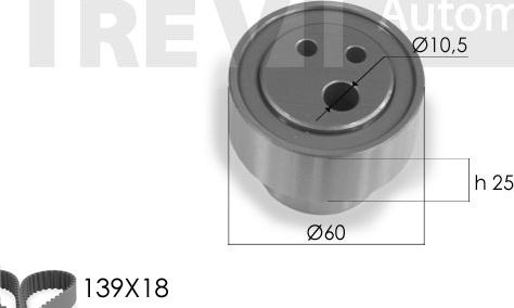 Trevi Automotive KD1193 - Kit de distribution cwaw.fr