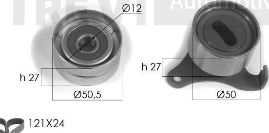 Trevi Automotive KD1156 - Kit de distribution cwaw.fr