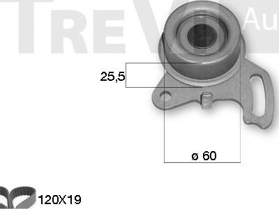 Trevi Automotive KD1151 - Kit de distribution cwaw.fr