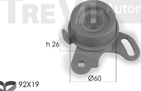 Trevi Automotive KD1153 - Kit de distribution cwaw.fr