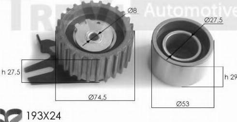 Trevi Automotive KD1106 - Kit de distribution cwaw.fr