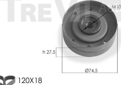 Trevi Automotive KD1102 - Kit de distribution cwaw.fr