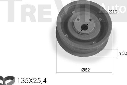 Trevi Automotive KD1113 - Kit de distribution cwaw.fr