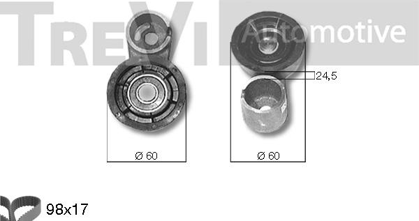 Trevi Automotive KD1187 - Kit de distribution cwaw.fr