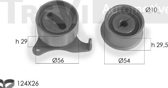 Trevi Automotive KD1139 - Kit de distribution cwaw.fr