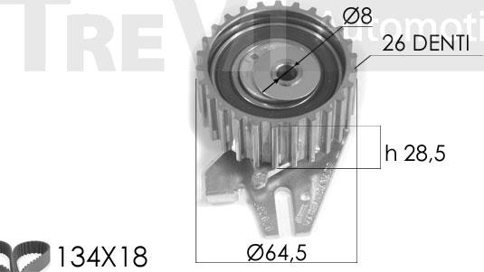 Trevi Automotive KD1127 - Kit de distribution cwaw.fr