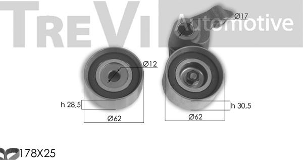 Trevi Automotive KD1394 - Kit de distribution cwaw.fr