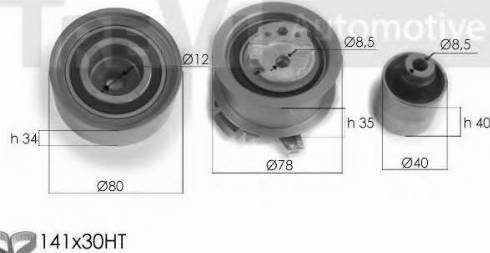 Trevi Automotive KD1314 - Kit de distribution cwaw.fr