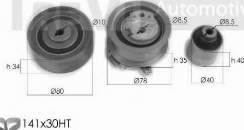 Trevi Automotive KD1313 - Kit de distribution cwaw.fr